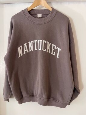 Nantucket Brown Crewneck Sweatshirt